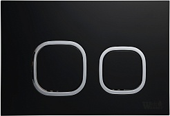 WeltWasser Клавиша смыва Amberg RD-BL черная матовая – фотография-1